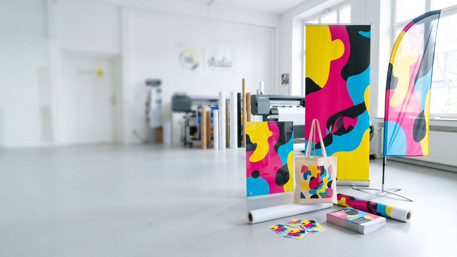 Roll-up, Beachflag, Flyer und weitere Werbeprodukte
